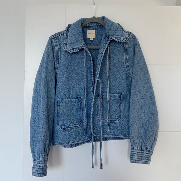Anthropologie Jackets & Blazers - SEVENTY + MOCHI HEIDI QUILTED DENIM JACKET - Anthropologie